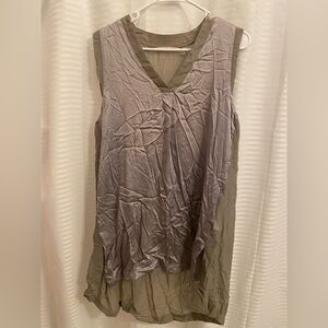 Women's Sleeveless Gray Blouse